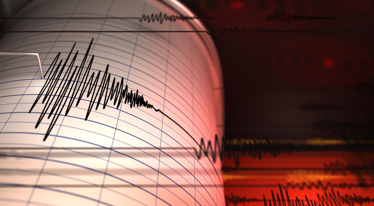 Seismograph, Seismograph and Earthquake - 3D Rendering