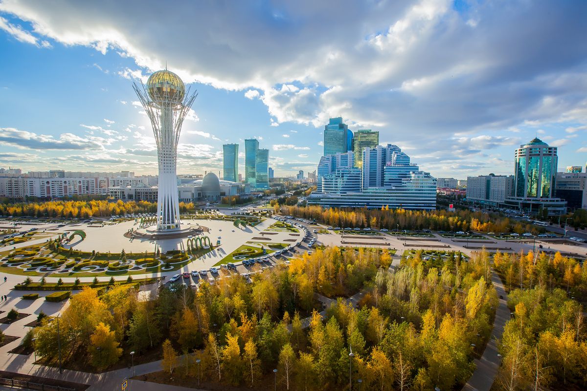 Astana,,Nur-sultan,,Kazakhstan.,Center,Of,The,City,,Skyscraper,,View,On