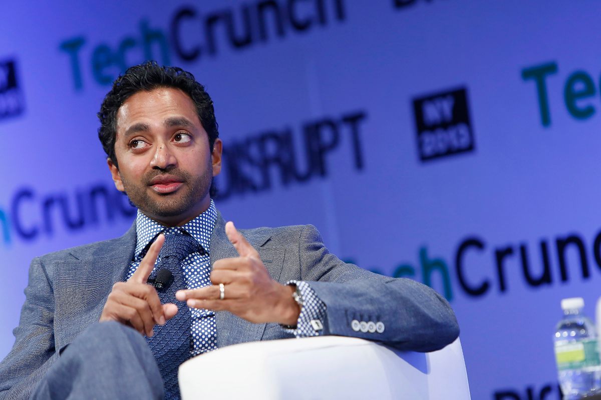 TechCrunch Disrupt NY 2013 - Day 1, NEW YORK, NY - APRIL 29:  Chamath Palihapitiya of Social+Capital Partnership speaks onstage at the TechCrunch Disrupt NY 2013 at The Manhattan Center on April 29, 2013 in New York City.  (Photo by Brian Ach/Getty Images  for TechCrunch)
