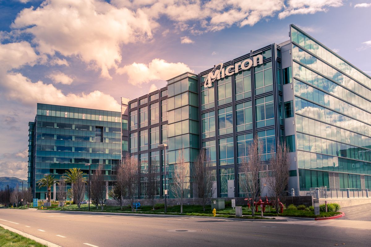 San Jose, CA, USA - March 26, 2019: Micron Technology Inc. One of american leader in  semiconductor devices, dynamic random-access memory, flash memory, USB flash drives, solid-state drives.