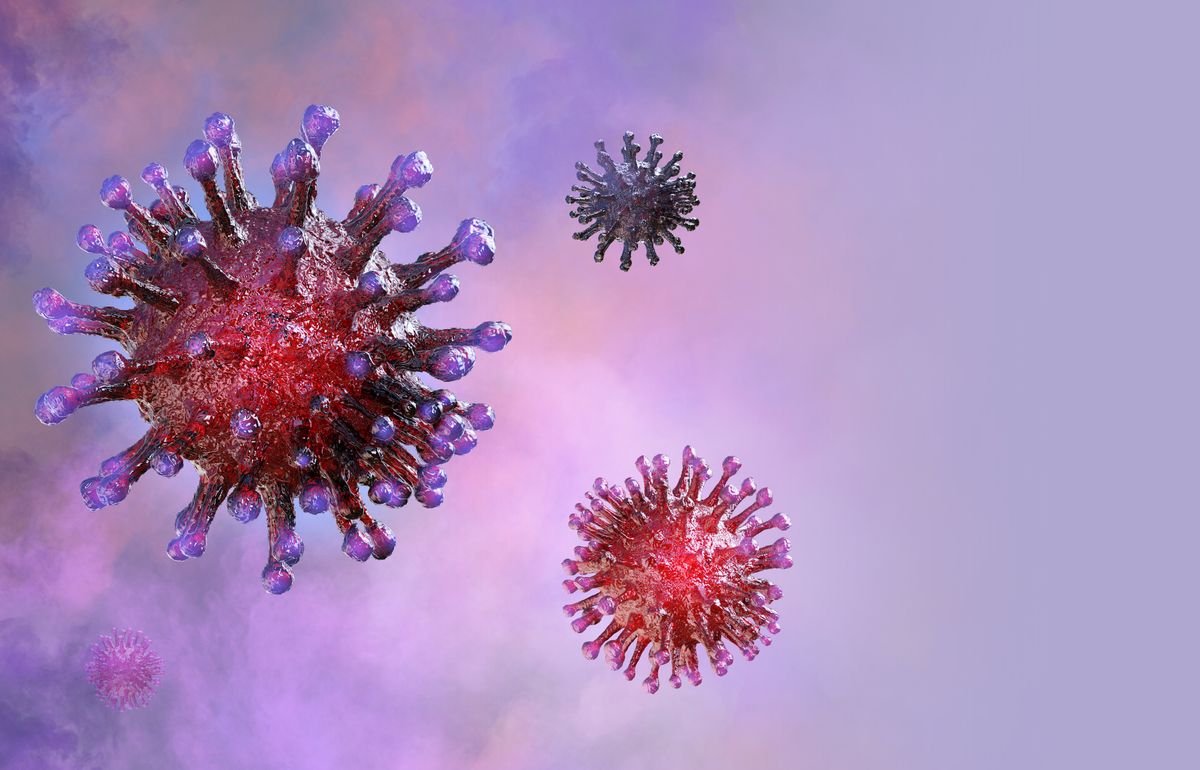 Illness,Respiratory,Coronavirus,2019-ncov,Flu,Outbreak,3d,Medical,Illustration.,Microscopic, illness respiratory coronavirus 2019-ncov flu outbreak 3D medical illustration. Microscopic view of floating influenza virus cells. Dangerous illness corona virus, SARS pandemic risk concept