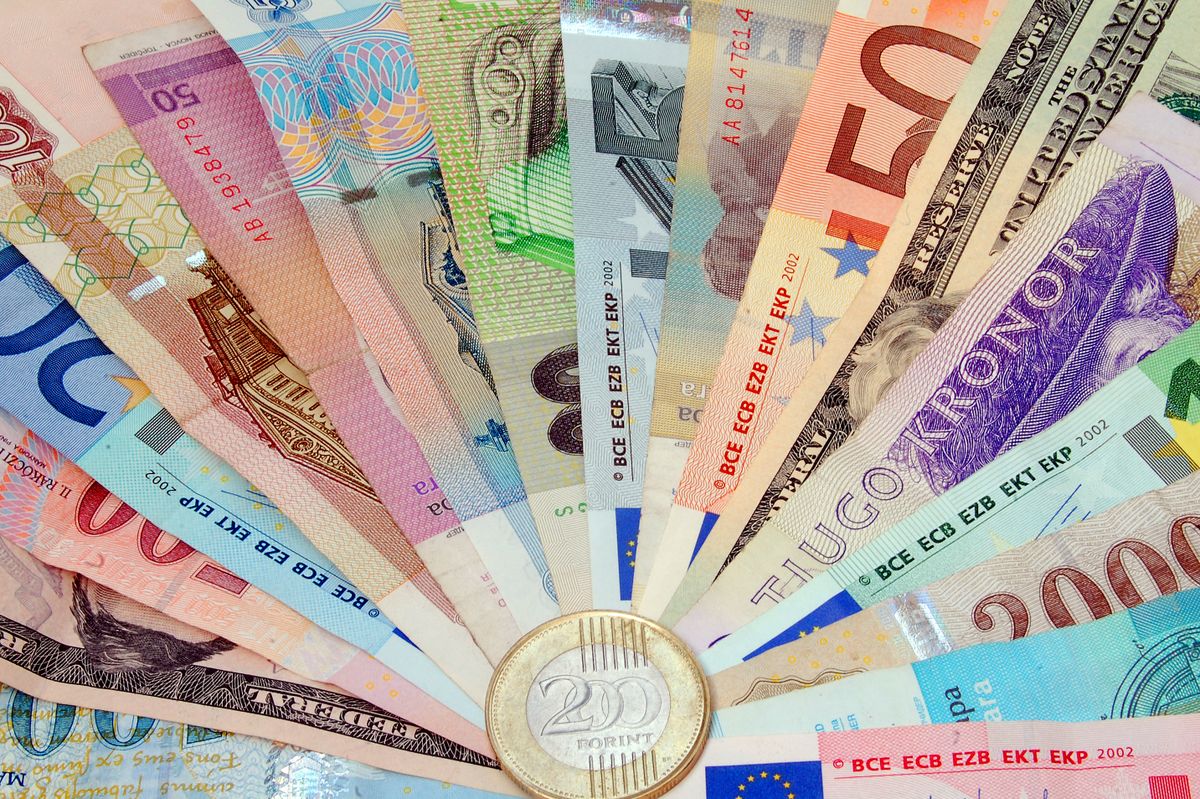banknotes, Different banknotes, forint, dollár, dollar, euro, pénz, money, 