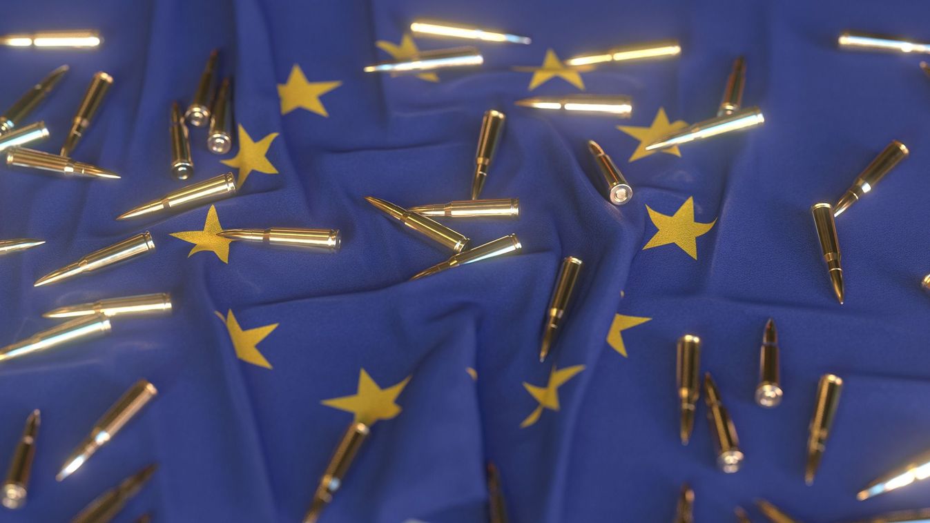 Flag,Of,The,Eu,And,Bullets.,Weapons,Or,Ammo,Market