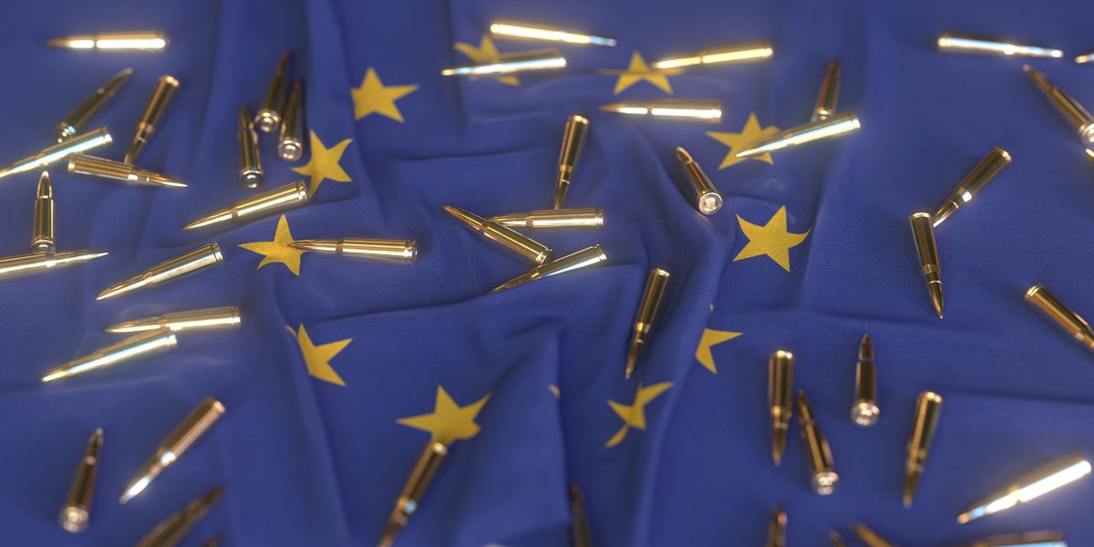 Flag,Of,The,Eu,And,Bullets.,Weapons,Or,Ammo,Market