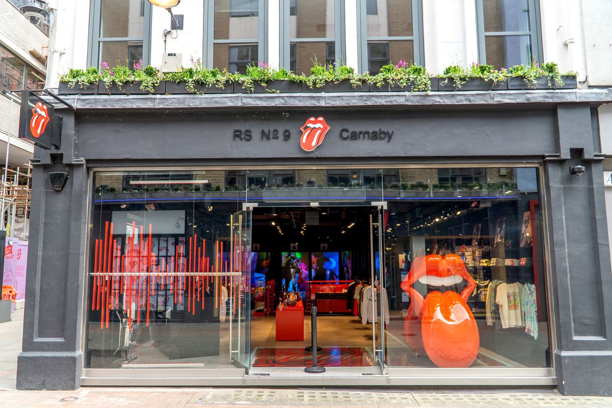 London,,Uk,-,23,May,2021:,Rolling,Stones,Store,,Carnaby