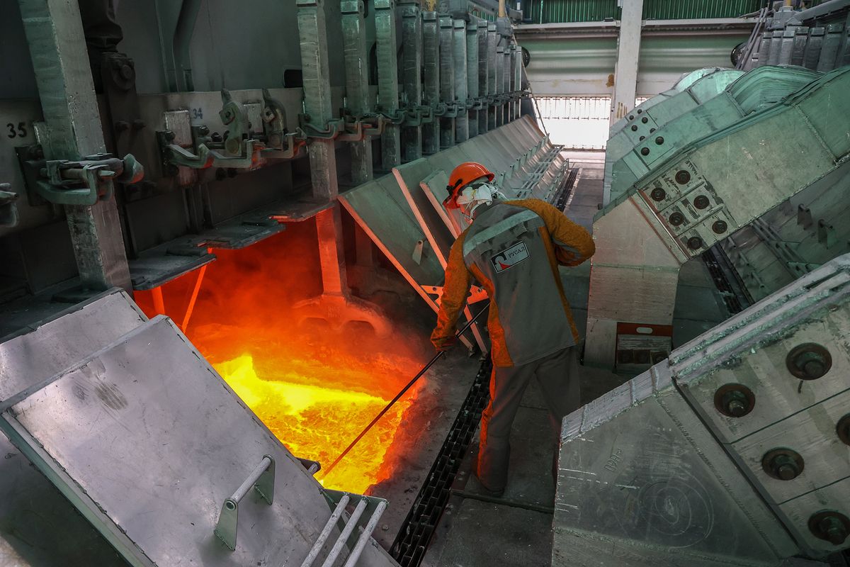 Aluminium Production at United Co. Rusal Plants