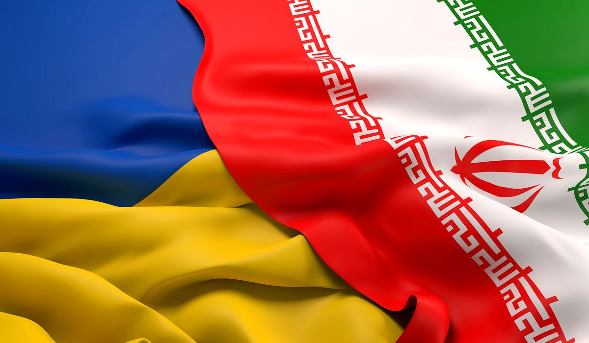 Flags,Of,Ukraine,And,Iran,3d,Render, Flags of Ukraine and Iran 3D render, Irán, Ukrajna, diplomácia