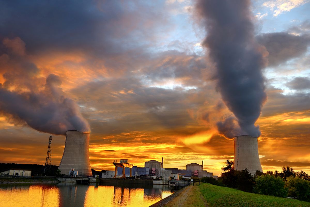 Sunset,On,A,French,Nuclear,Plant