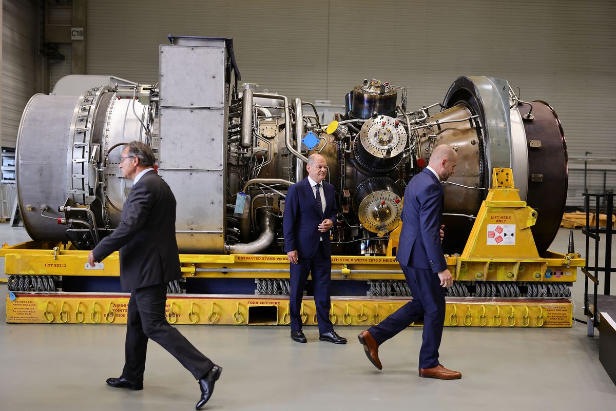 Chancellor Scholz Views Siemens Gas Turbine Intended For Nord Stream 1 Pipeline