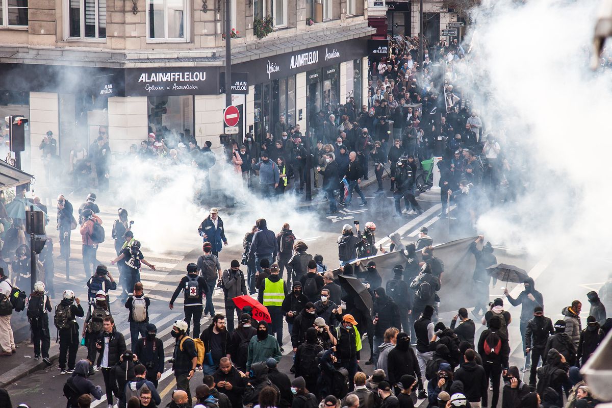 FRANCE - SOCIAL ISSUES - DEMONSTRATION AGAINST THE HIGH COST OF LIVING AND CLIMATE INACTION IN PARIS
