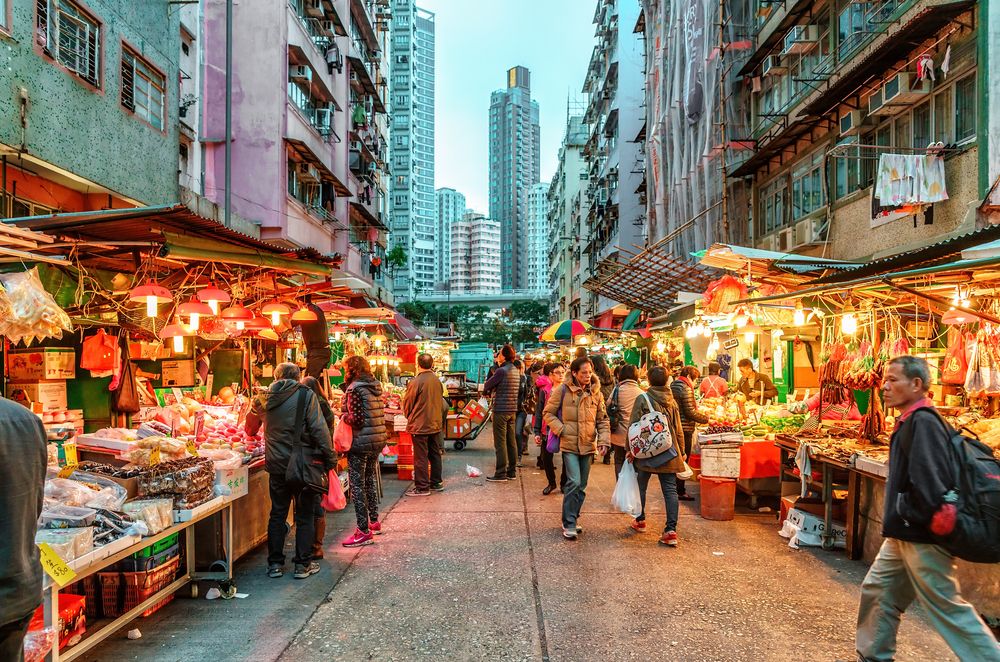 Hong,Kong,,China,-,January,18,,2016:,Hong,Kong,Street