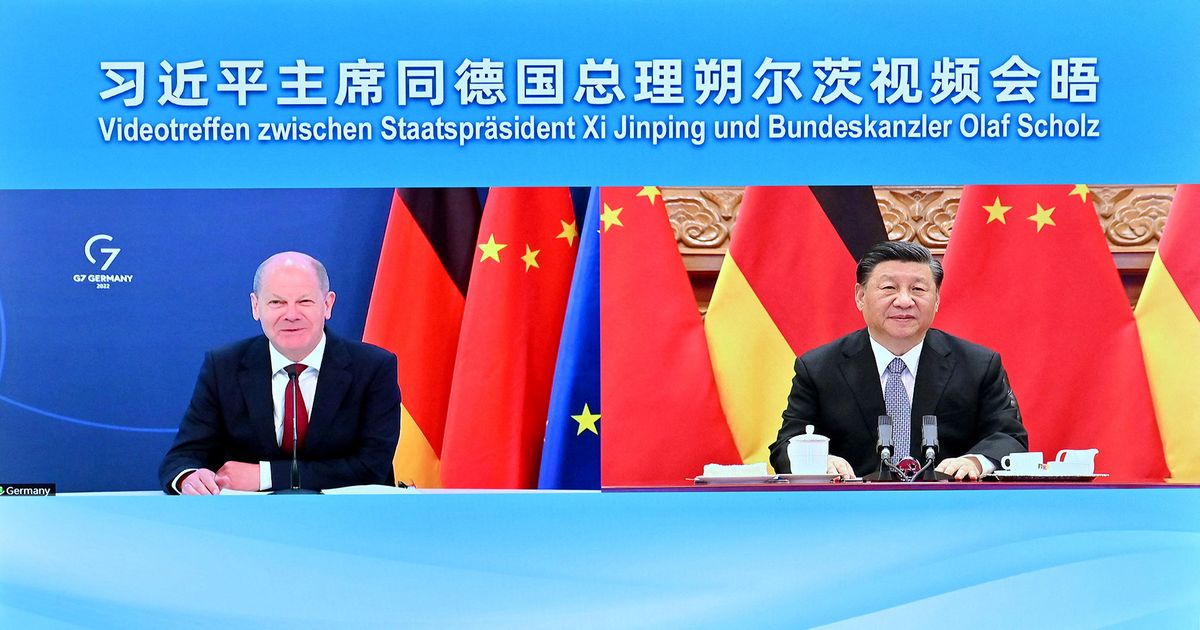 CHINA-BEIJING-XI JINPING-GERMAN CHANCELLOR-MEETING (CN)