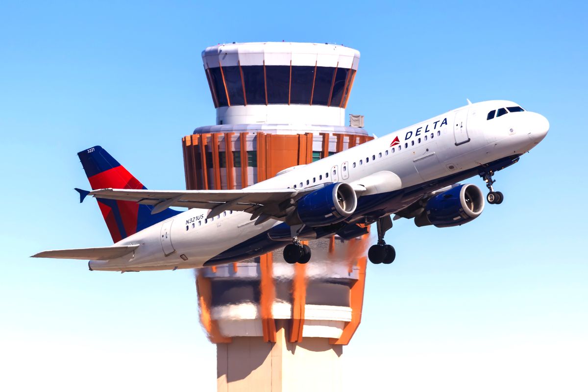 Phoenix,,Arizona,Â€“,April,8,,2019:,Delta,Air,Lines,Airbus, Phoenix, Arizona – April 8, 2019: Delta Air Lines Airbus A320 airplane at Phoenix airport (PHX) in the United States.
