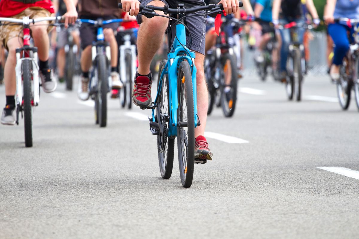 Group,Of,Cyclist,At,Bike,Race, Group of cyclist at bike race, bicikli, kerékpár