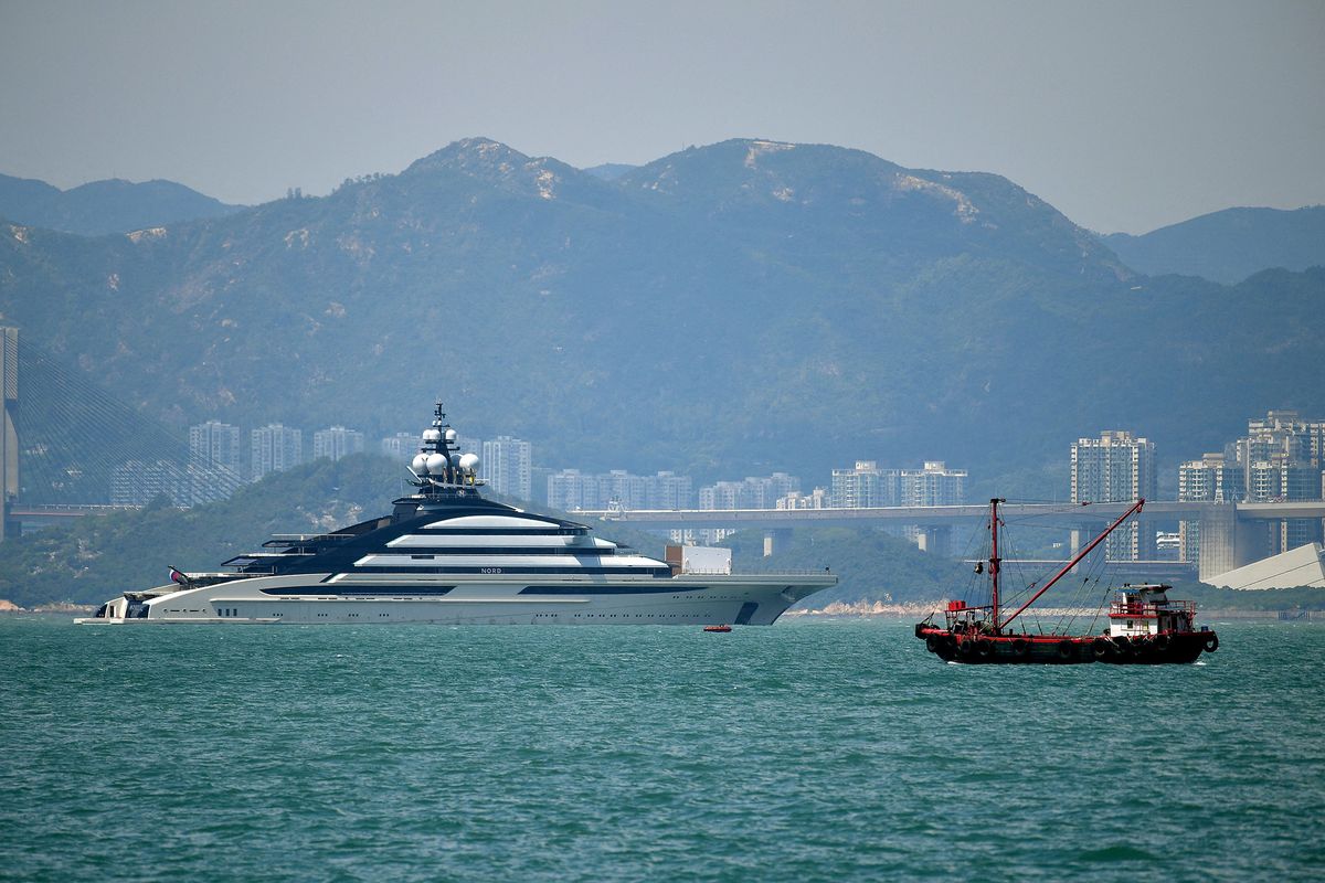 Hong Kong Russian Oligarch Alexei Mordashov Yacht