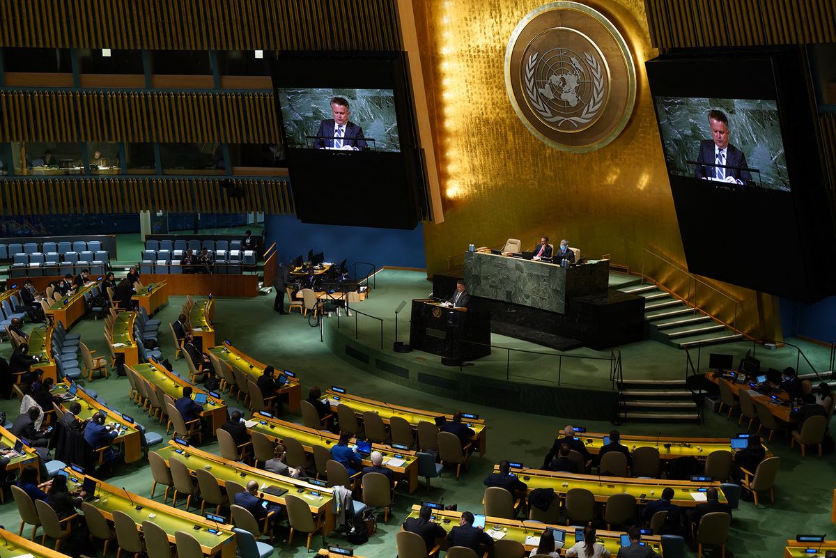 U.N. General Assembly votes on resolution for Russian reparations in Ukraine, háborús jóvátétel, ENSZ