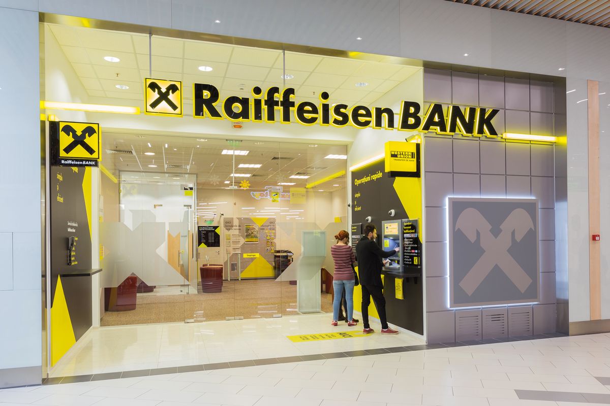 3,March,2017,-,Bucharest,,Romania,-,Raiffeisen,Bank,In 3 March 2017 - Bucharest, Romania - RAIFFEISEN Bank in Veranda mall near Obor market. The RAIFFEISEN Bank group is the larger of two groups of cooperative banks in Austria. Editorial use only