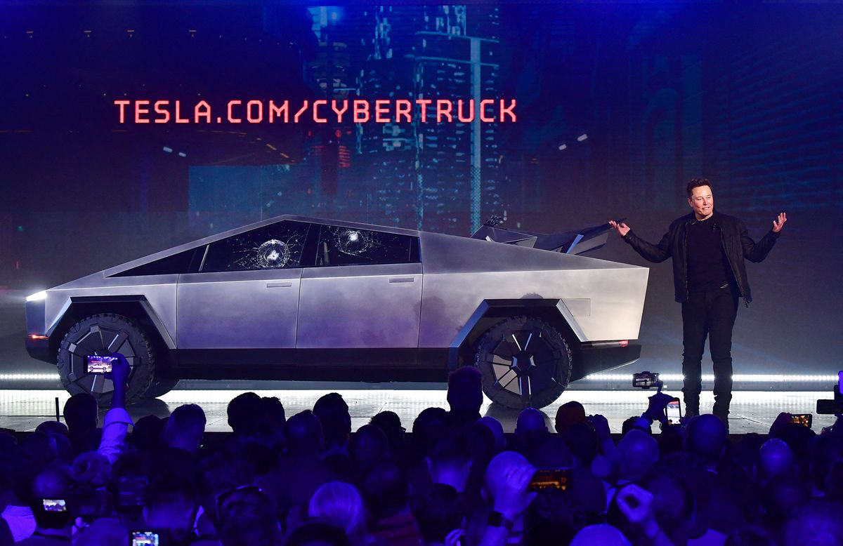 Elon Musk's Tesla unveils electric pick-up 'Cybertruck'