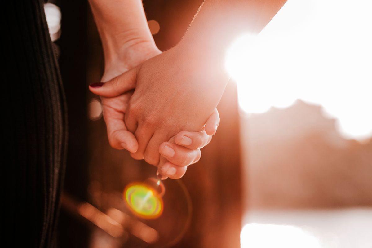 Close-Up Of Lesbian Couple Holding Hands, Photo taken in Valencia, Spain
