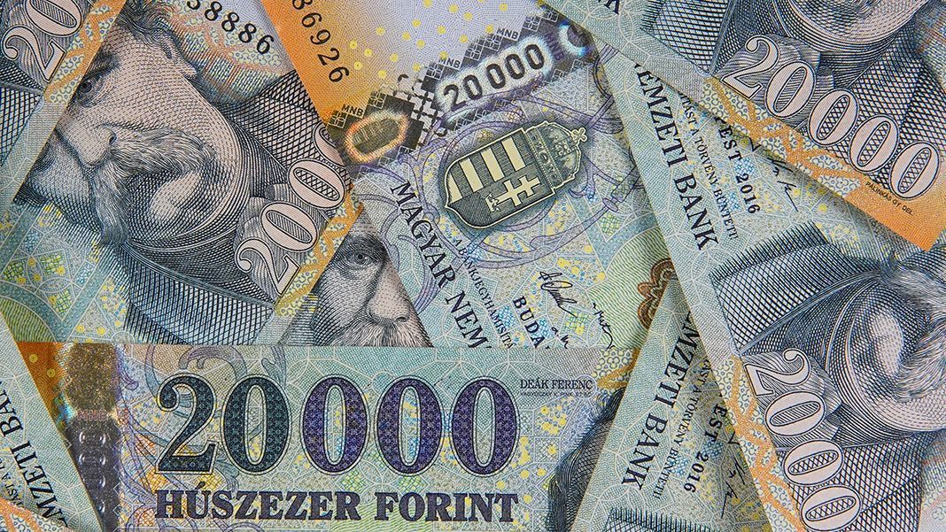 Stack,Of,Banknotes,As,Background,(hungarian,F orint),20000,Forint,Banknotes Stack of banknotes as background (Hungarian Forint) 20000 forint banknotes Ferenc Deak close up as a background. Europe Hungary. The all-seeing eye motif.