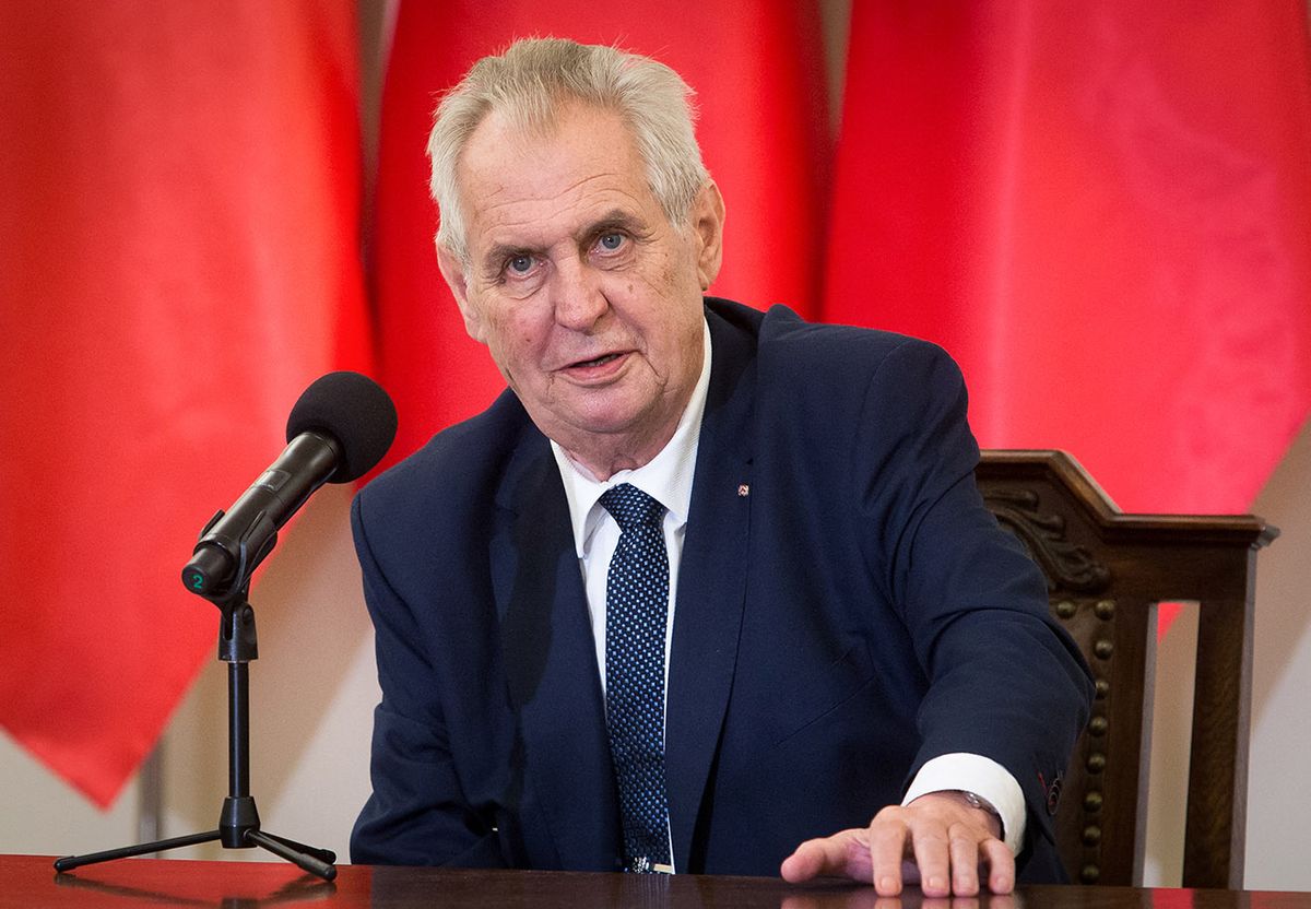 Polish Politics And More (archives 2016-2022) Milos Zeman in Warsaw, Poland on May 10, 2018 (Photo by Mateusz Wlodarczyk/NurPhoto) (Photo by Mateusz Wlodarczyk / NurPhoto / NurPhoto via AFP)