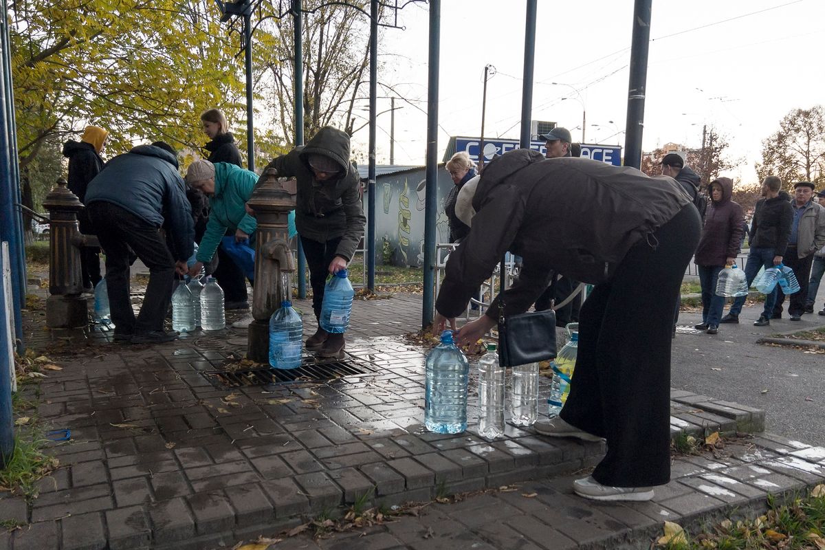 Russian Missile Attack On Ukrainian Power Infrastructure