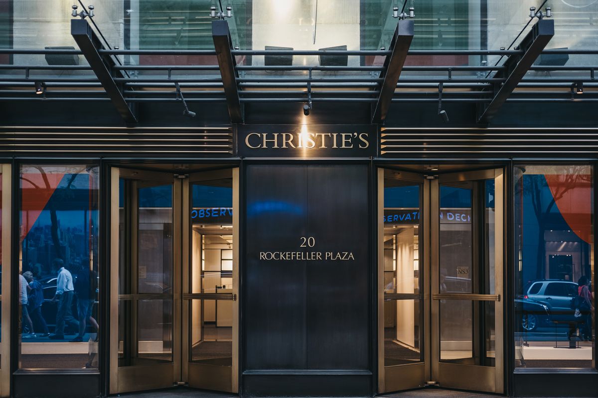 New,York,,Usa,-,May,30,,2018:,Entrance,To,Christie's