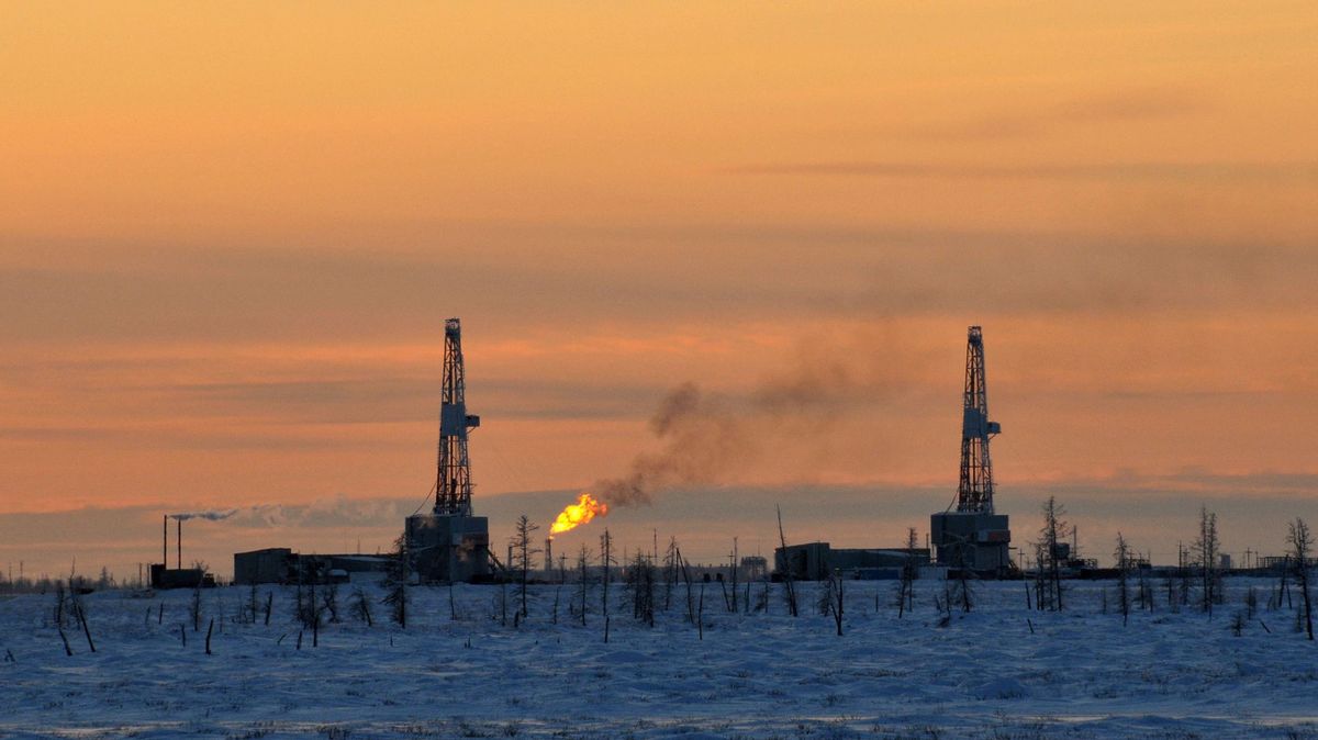Natural gas production in Siberia