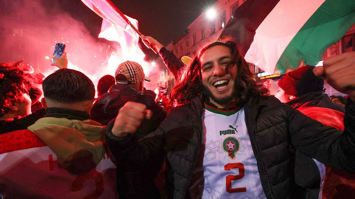 Moroccans living in Belgium celebrate national team's World Cup victory