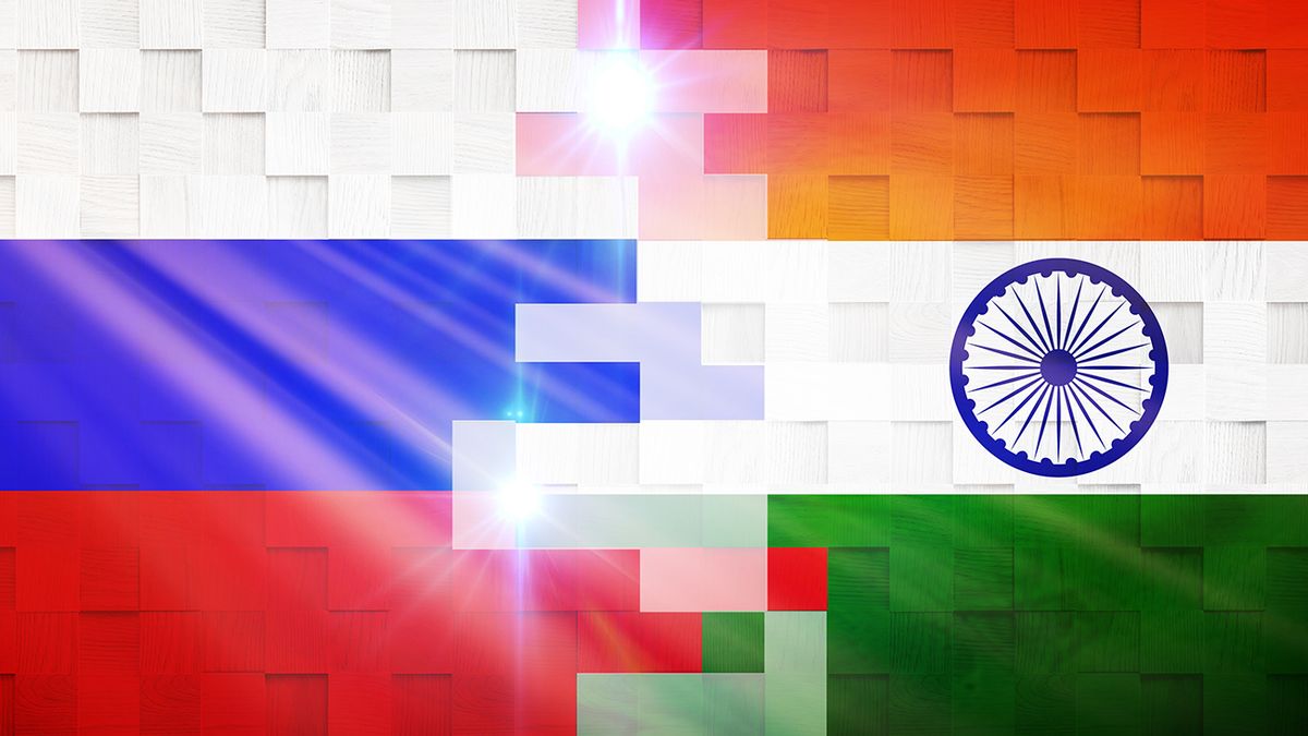 Creative,Flags,Design,Of,(russia,And,India),Flags,Banner,,3d