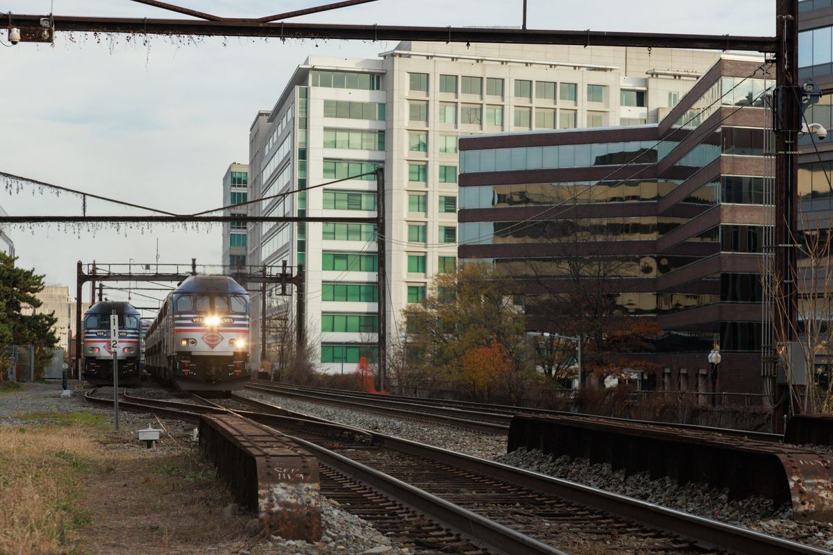Railroad Tracks In Washington, D.C.