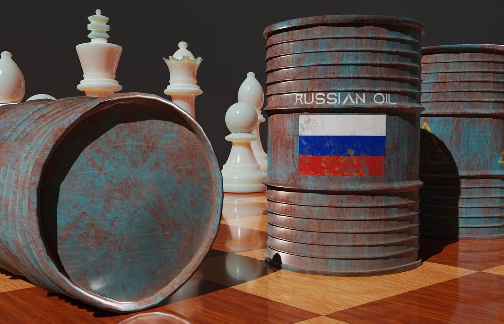 Russian,Oil,,Oil,Barrel,Background,,Russia,Flag,On,Barrel,,Sanctions