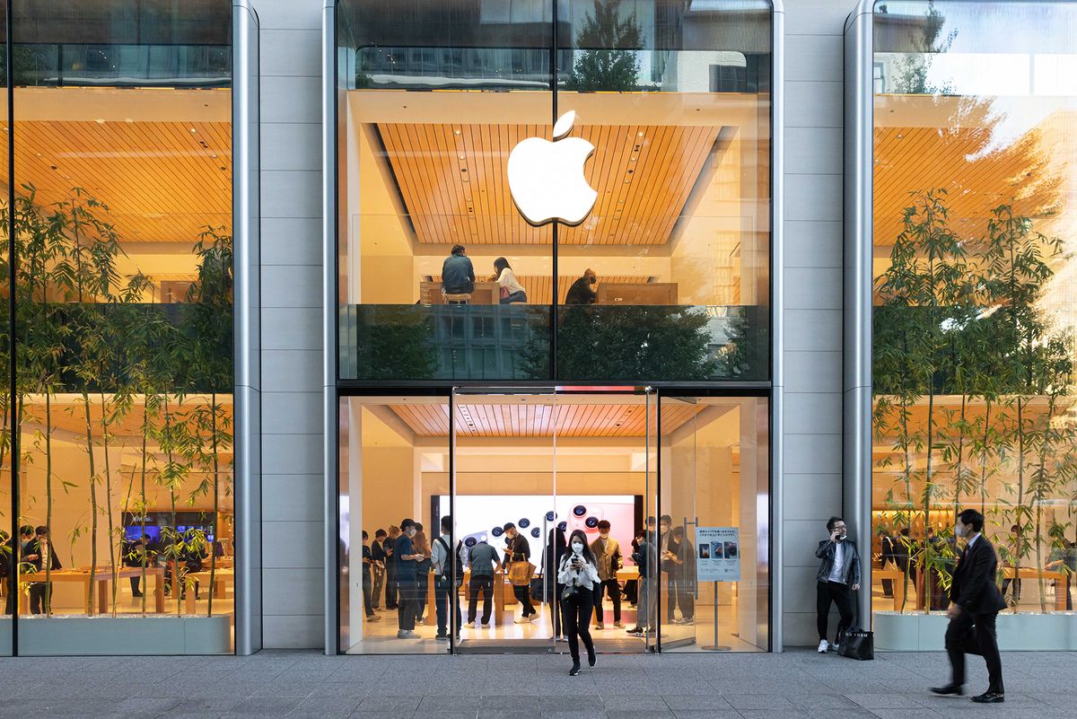 iPhone 14 inside Apple store in Marunouchi Tokyo
