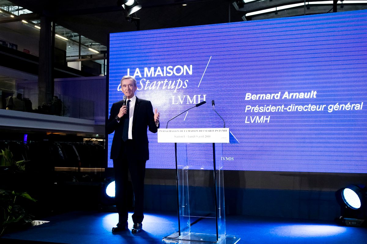 Bernard Arnault, LVMH CEO Inaugurates LVMH Start-up Accelerator In Paris