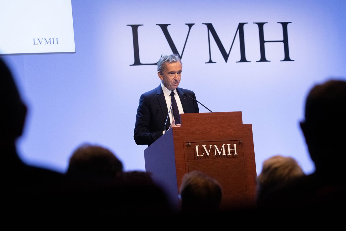 LVMH Moet Hennessy Louis Vuitton SE Chief Executive Officer Bernard Arnault Presents Earnings