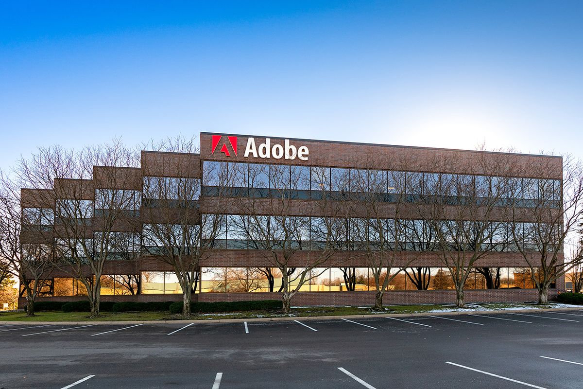 Minneapolis Exteriors  And Landmarks - 2022
MINNEAPOLIS, MN - NOVEMBER 26: General Views of the Adobe Inc company offices on November 26, 2022 in Minneapolis, Minnesota.  (Photo by AaronP/Bauer-Griffin/GC Images)