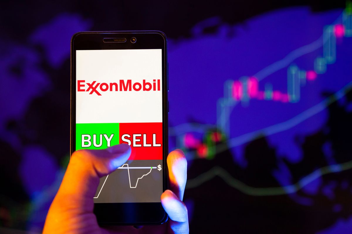 Yessentuki,,Russia,-,July,27,,2019:,Company,Logo,Exxon,Mobil