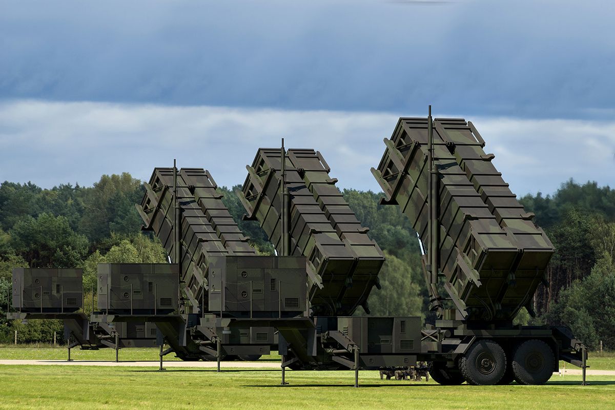 Szczecin,poland-july,2022:mim-104,Patriot,-,American,Surface-to-air,Missile,System,Developed,By Szczecin,Poland-July 2022:MIM-104 Patriot - American surface-to-air missile system developed by Raytheon to protect strategic targets