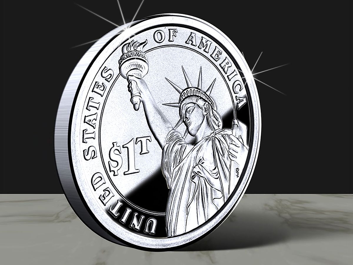 1 trillion dollar coin, amerika, usa, uited states