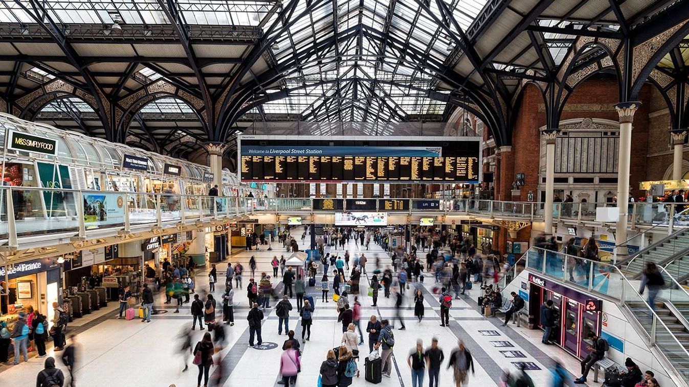 Liverpool Street Station in London, United Kingdom