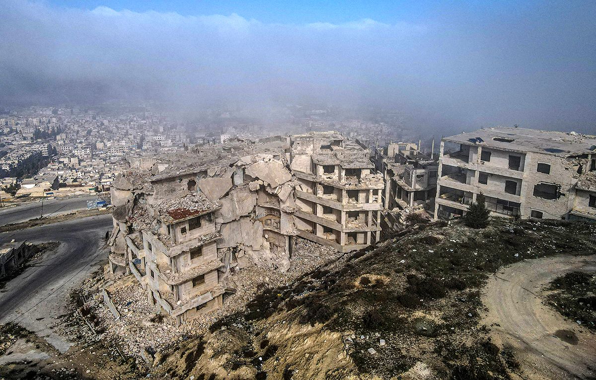 Foggy weather in Syria's Idlib