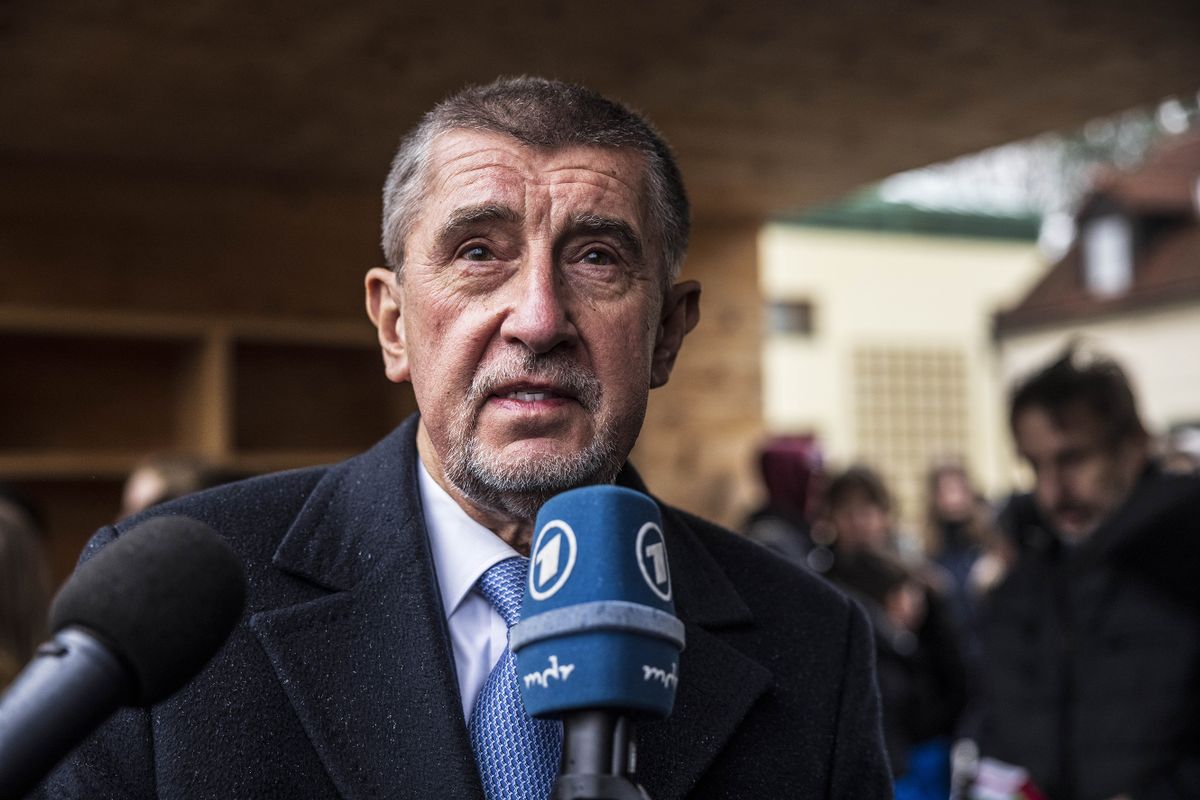 Andrej Babis, Czech presidential candidate, speaks to the media after voting at a polling station during the first round of the Czech presidential election in Pruhonice, Czech Republic, on Friday, Jan. 13, 2023. The vote is a chance for former Prime Minister Babis, a chemicals, agriculture and media magnate who leads the strongest opposition party, to return to a top post following his defeat in the 2021 parliamentary elections. 