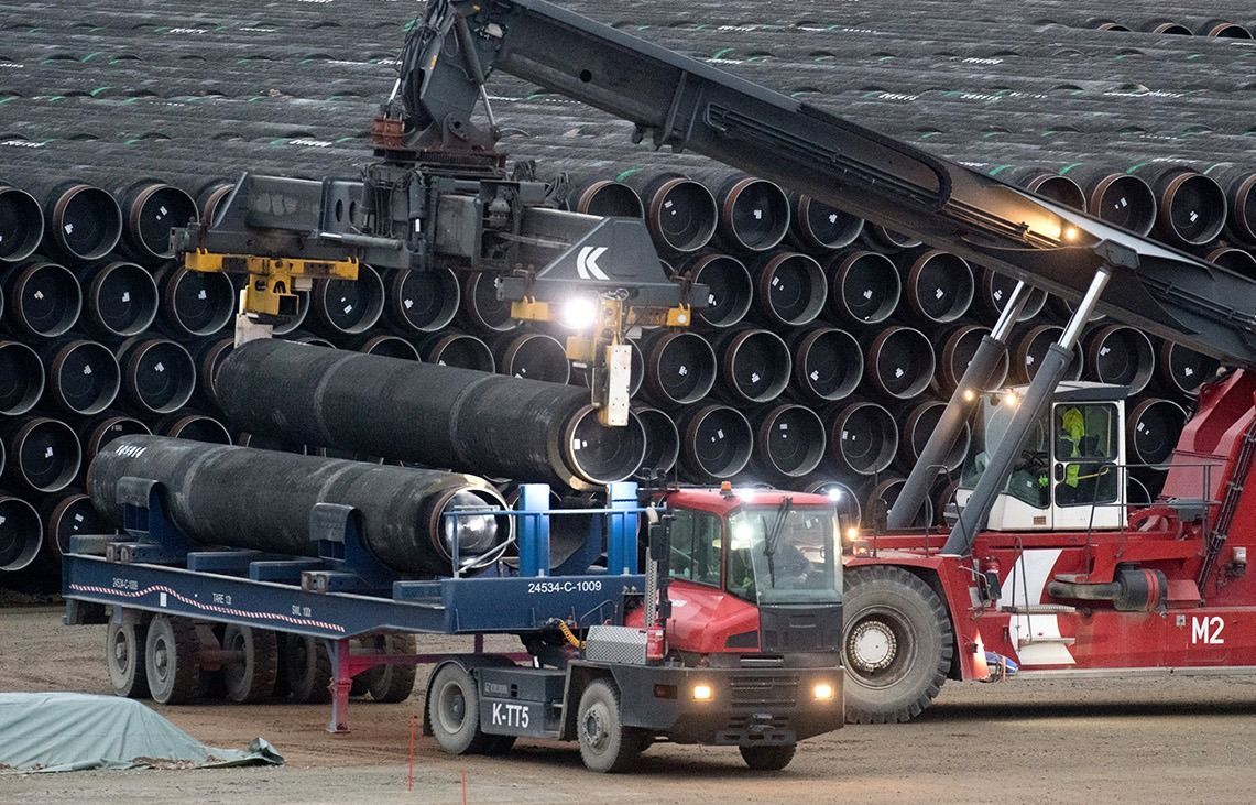 Pipeline construction through the Baltic Sea to Poland