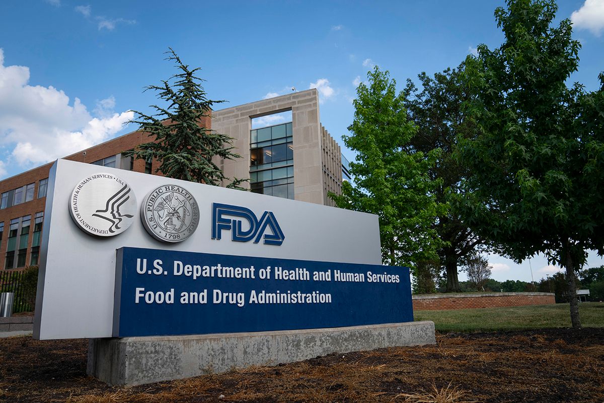 Food And Drug Administration Headquarters In Maryland WHITE OAK, MD - JULY 20: A sign for the Food And Drug Administration is seen outside of the headquarters on July 20, 2020 in White Oak, Maryland. (Photo by Sarah Silbiger/Getty Images)