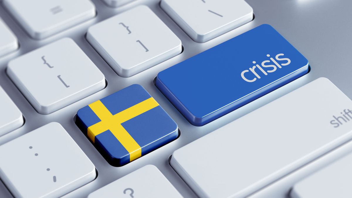 Sweden High Resolution Crisis Concept
