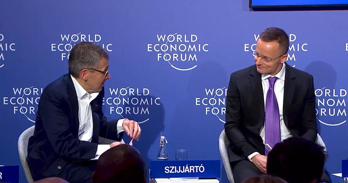 Szijjártó Péter Világgazdasági Fórum Davos
