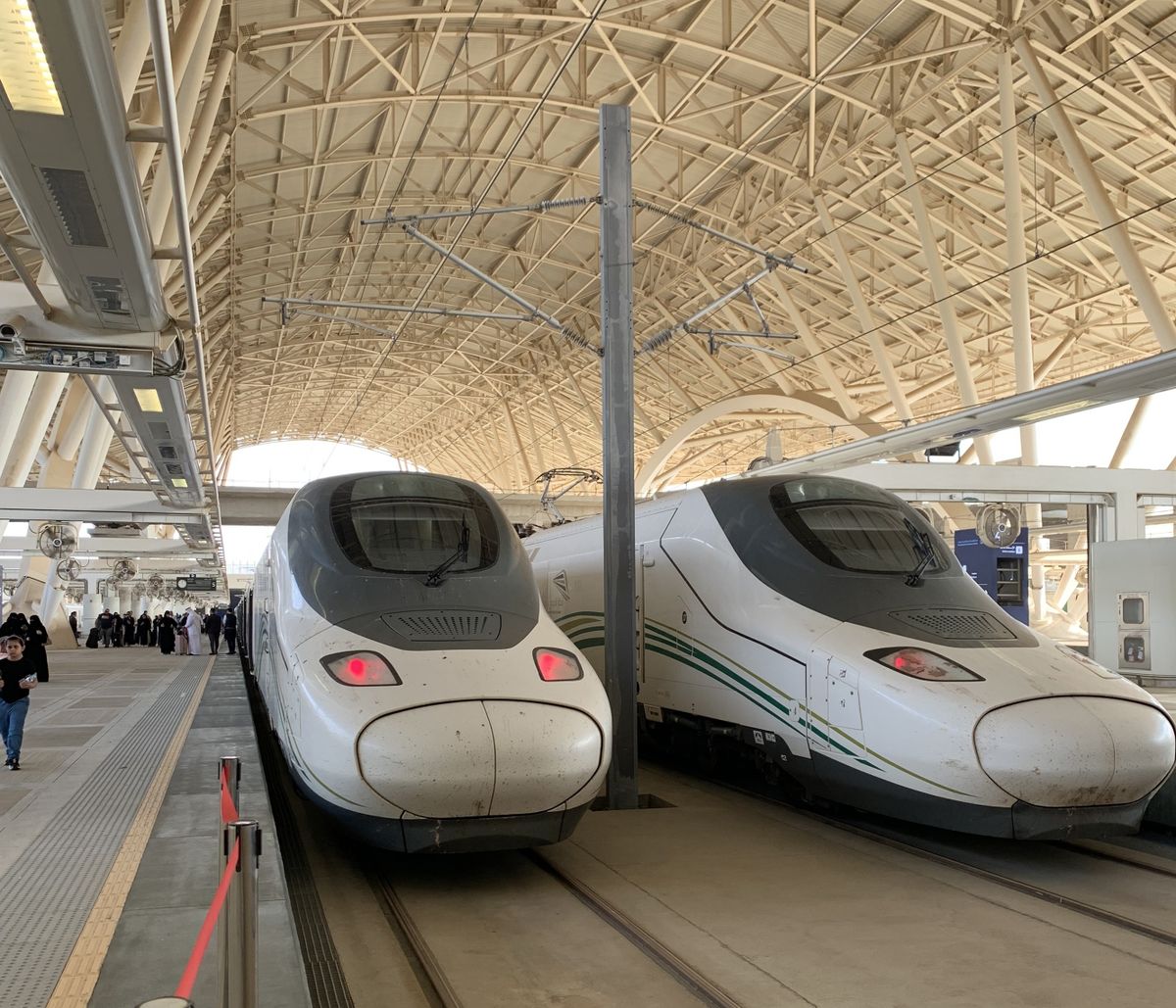 JEDDAH , SAUDI ARABIA - SEPTEMBER 10, 2022 : Haramain express train.