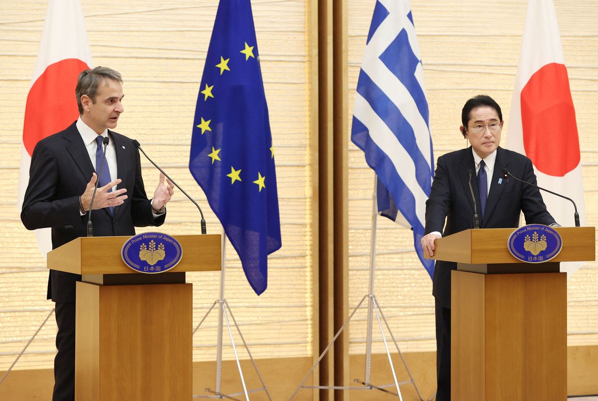 Greek PM Kyriakos Mitsotakis visits Japan