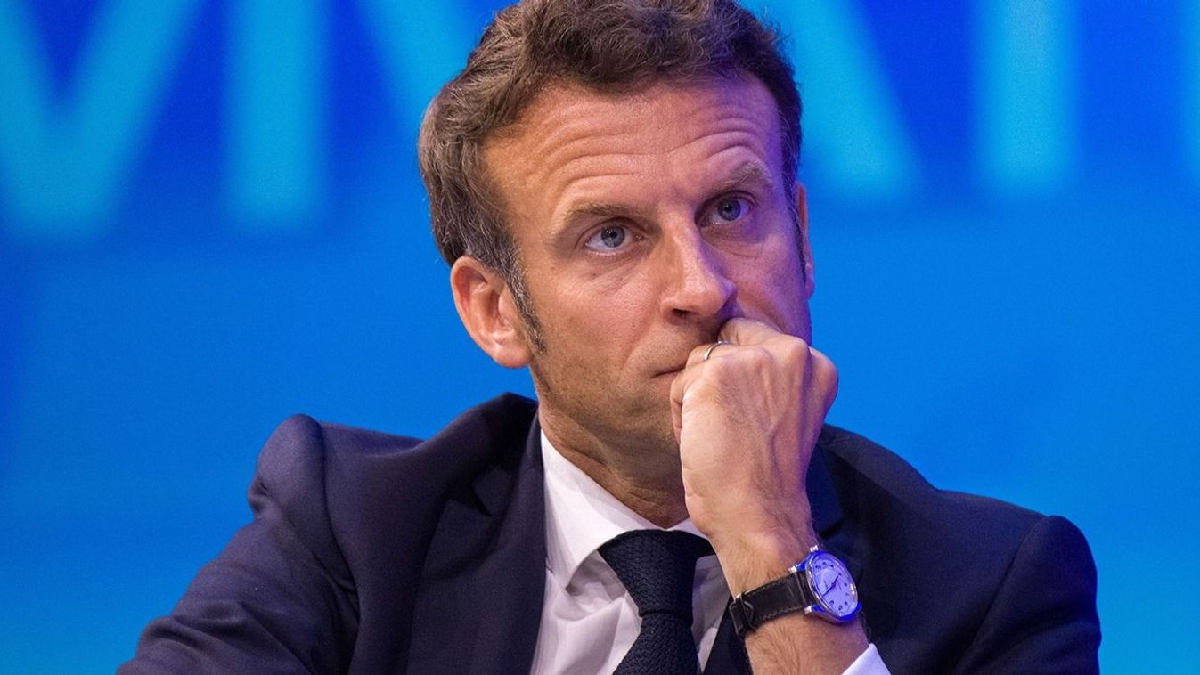 President Macron at VivaTech Ahead of French Legislative Election  Emmanuel Macron, France's president, at the Viva Technology Conference in Paris, France, on Friday, June 17, 2022. Macron could lose his outright majority in parliament, forcing him to compromise and rely on coalition partners to push forward his ambitious reforms. Photographer: Nathan Laine/Bloomberg via Getty Images