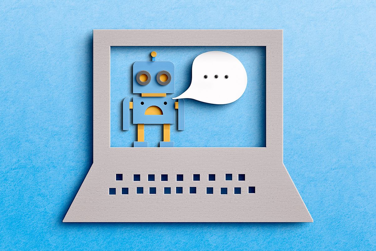 Artificial Intelligence - Chatbot concept, chat-bot,